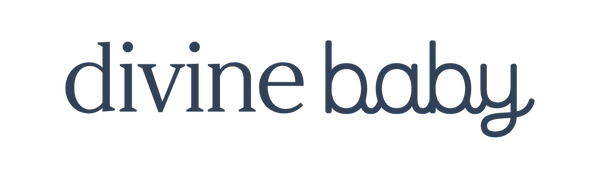 Logo for 'divine baby' on a white background