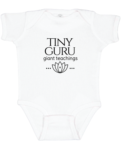 "Tiny Guru, Giant Teachings" Baby Onesie